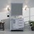 Lexora Jacques 36 Inch Dark Grey Vanity Cabinet Cabinet Only - Left Version