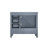 Lexora Jacques 36 Inch Dark Grey Single Vanity, no Top and 34 Inch Mirror - Left Version