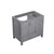 Lexora Jacques 36 Inch Distressed Grey Vanity Cabinet Only - Left Version