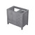 Lexora Jacques 36 Inch Distressed Grey Vanity Cabinet Only - Left Version