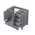 Lexora Jacques 36 Inch Distressed Grey Vanity Cabinet Cabinet Only - Left Version