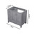 Lexora Jacques 36 Inch Distressed Grey Vanity Cabinet Only - Right Version