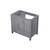 Lexora Jacques 36 Inch Distressed Grey Vanity Cabinet Cabinet Only - Right Version