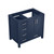 Lexora Jacques 36 Inch Navy Blue Vanity Cabinet Only - Right Version