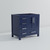 Lexora Jacques 36 Inch Navy Blue Vanity Cabinet Cabinet Only - Right Version