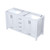 Lexora Jacques 60 Inch White Vanity Cabinet Cabinet Only