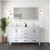 Lexora Jacques 60 Inch White Vanity Cabinet Cabinet Only
