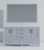 Lexora Jacques 60 Inch Dark Grey Double Vanity Cabinet, White Carrara Marble Top, White Square Sinks and 58 Inch Mirror