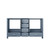Lexora Jacques 60 Inch Dark Grey Vanity Cabinet Cabinet Only