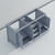 Lexora Jacques 60 Inch Dark Grey Vanity Cabinet Cabinet Only