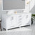 Lexora Jacques 72 Inch White Vanity Cabinet Cabinet Only