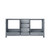 Lexora Jacques 72 Inch Dark Grey Vanity Cabinet Cabinet Only