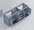 Lexora Jacques 72 Inch Dark Grey Vanity Cabinet Cabinet Only