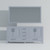 Lexora Jacques 72 Inch Dark Grey Double Vanity Cabinet, no Top and 70 Inch Mirror