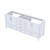 Lexora Jacques 80 Inch White Vanity Cabinet Cabinet Only