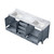 Lexora Jacques 80 Inch Dark Grey Double Vanity Cabinet, White Carrara Marble Top, White Square Sinks and 30 Inch Mirrors