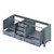Lexora Jacques 80 Inch Dark Grey Vanity Cabinet Cabinet Only