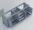 Lexora Jacques 80 Inch Dark Grey Vanity Cabinet Cabinet Only