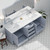 Lexora Jacques 80 Inch Dark Grey Vanity Cabinet Cabinet Only