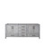 Lexora Jacques 80 Inch Distressed Grey Vanity Cabinet Cabinet Only