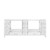 Lexora Jacques 84 Inch White Vanity Cabinet Cabinet Only