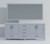Lexora Jacques 84 Inch Dark Grey Double Vanity Cabinet, White Carrara Marble Top, White Square Sinks and 34 Inch Mirrors