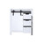 Lexora Marsyas 30 Inch White Vanity Cabinet Only