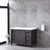 Lexora Marsyas 48 Inch Brown Single Vanity, White Quartz Top, White Square Sink and no Mirror