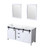 Lexora Marsyas 60 Inch White Double Vanity Cabinet, no Top and 24 Inch Mirrors Lexora Marsyas 60 Inch White Double Vanity Cabinet, no Top and 24 Inch Mirrors