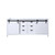 Lexora Marsyas 80 Inch White Vanity Cabinet Cabinet Only