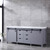 Lexora Marsyas 80 Inch Dark Grey Double Vanity, White Carrara Marble Top, White Square Sinks and no Mirror