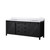 Lexora Marsyas 80 Inch Brown Double Vanity Cabinet, White Quartz Top, White Square Sinks and no Mirror