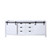 Lexora Marsyas 84 Inch White Vanity Cabinet Cabinet Only