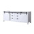 Lexora Marsyas 84 Inch White Vanity Cabinet Cabinet Only