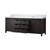 Lexora Marsyas 84 Inch Brown Double Vanity Cabinet, White Quartz Top, White Square Sinks and no Mirror