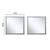 Lexora Marsyas 84 Inch Ash Grey Double Vanity, White Quartz Top, White Square Sinks and 34 Inch Mirrors