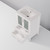 Lexora Volez 24 Inch White Single Vanity Cabinet, Integrated Top, White Integrated Square Sink and no Mirror