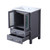 Lexora Volez 24 Inch Dark Grey Single Vanity Cabinet, Integrated Top, White Integrated Square Sink and no Mirror