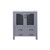 Lexora Volez 30 Inch Dark Grey Single Vanity Cabinet, Integrated Top, White Integrated Square Sink and no Mirror