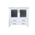 Lexora Volez 36 Inch White Single Vanity Cabinet, Integrated Top, White Integrated Square Sink and no Mirror