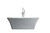 Lexora Vinter 59 Inch Free Standing Acrylic Bathtub w/ Chrome Drain