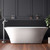 Lexora Vinter 59 Inch Free Standing Acrylic Bathtub w/ Chrome Drain