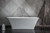 Lexora Vinter 67 Inch Free Standing Acrylic Bathtub w/ Chrome Drain