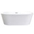 Lexora Lure 59 Inch Free Standing Acrylic Bathtub w/ Chrome Drain