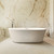 Lexora Lure 59 Inch Free Standing Acrylic Bathtub w/ Chrome Drain