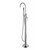 Lexora Lago Free Standing Bathtub Filler Faucet w/ Handheld Shower Wand - Chrome