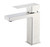 Lexora Monte Stainless Steel Single Hole Bathroom Faucet - Satin Nickel
