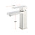 Lexora Monte Stainless Steel Single Hole Bathroom Faucet - Satin Nickel