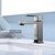 Lexora Monte Stainless Steel Single Hole Bathroom Faucet - Gun Metal
