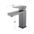 Lexora Monte Stainless Steel Single Hole Bathroom Faucet - Gun Metal